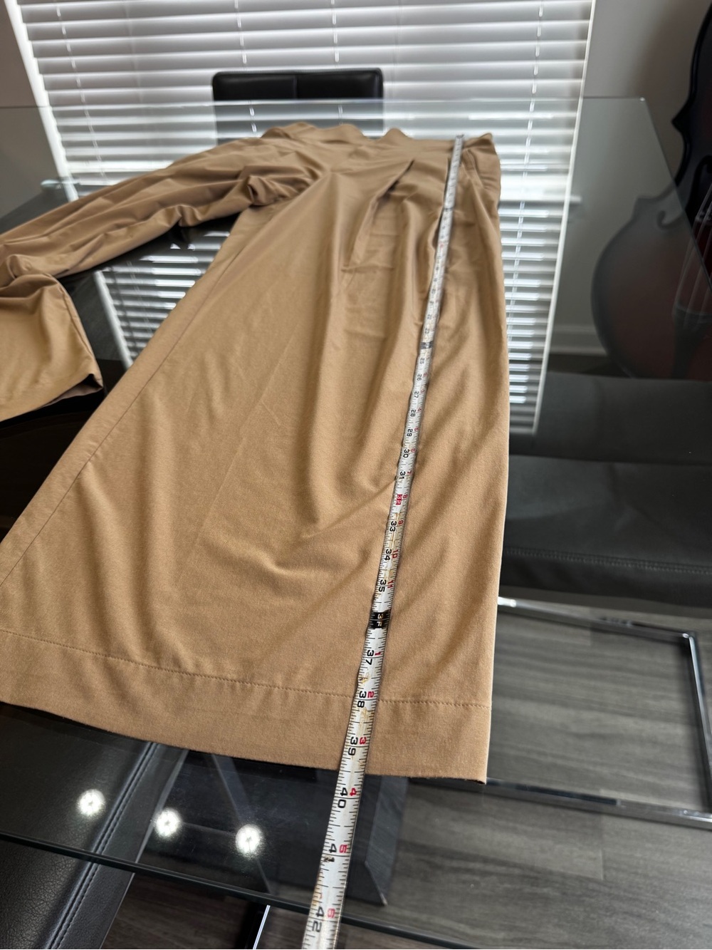 Athleta Beige Wide-Leg Pleated Pants - Picture 11 of 16